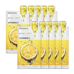MEDIHEAL BEST KOREAN VITAMIN C ESSENTIAL FACE MASK 10ea