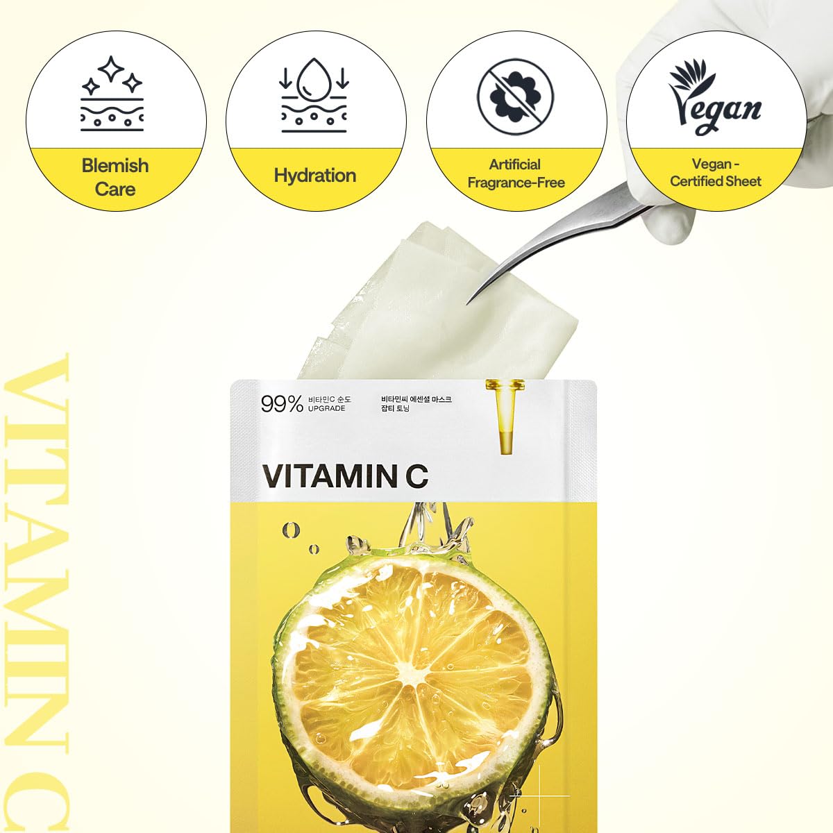 MEDIHEAL BEST KOREAN VITAMIN C ESSENTIAL FACE MASK 10ea